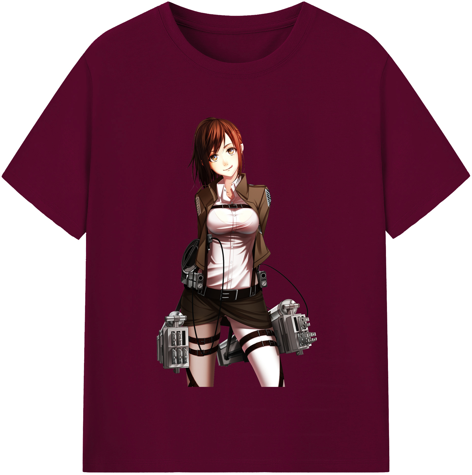 （画像用） 進撃の巨人 サシャ·ブラウス Attack on Titan Sasha Blaus レディースカジュアルプリントTシャツ（綿100％）